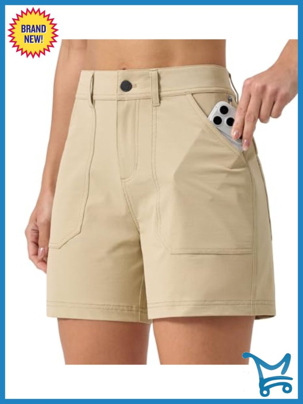 Quick Dry Stretch Hiking Shorts UPF 50+ Water Resistant 5"